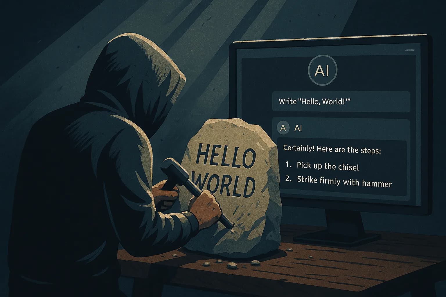 Generative Code: Who's the Artist When AI Wields the Brush?