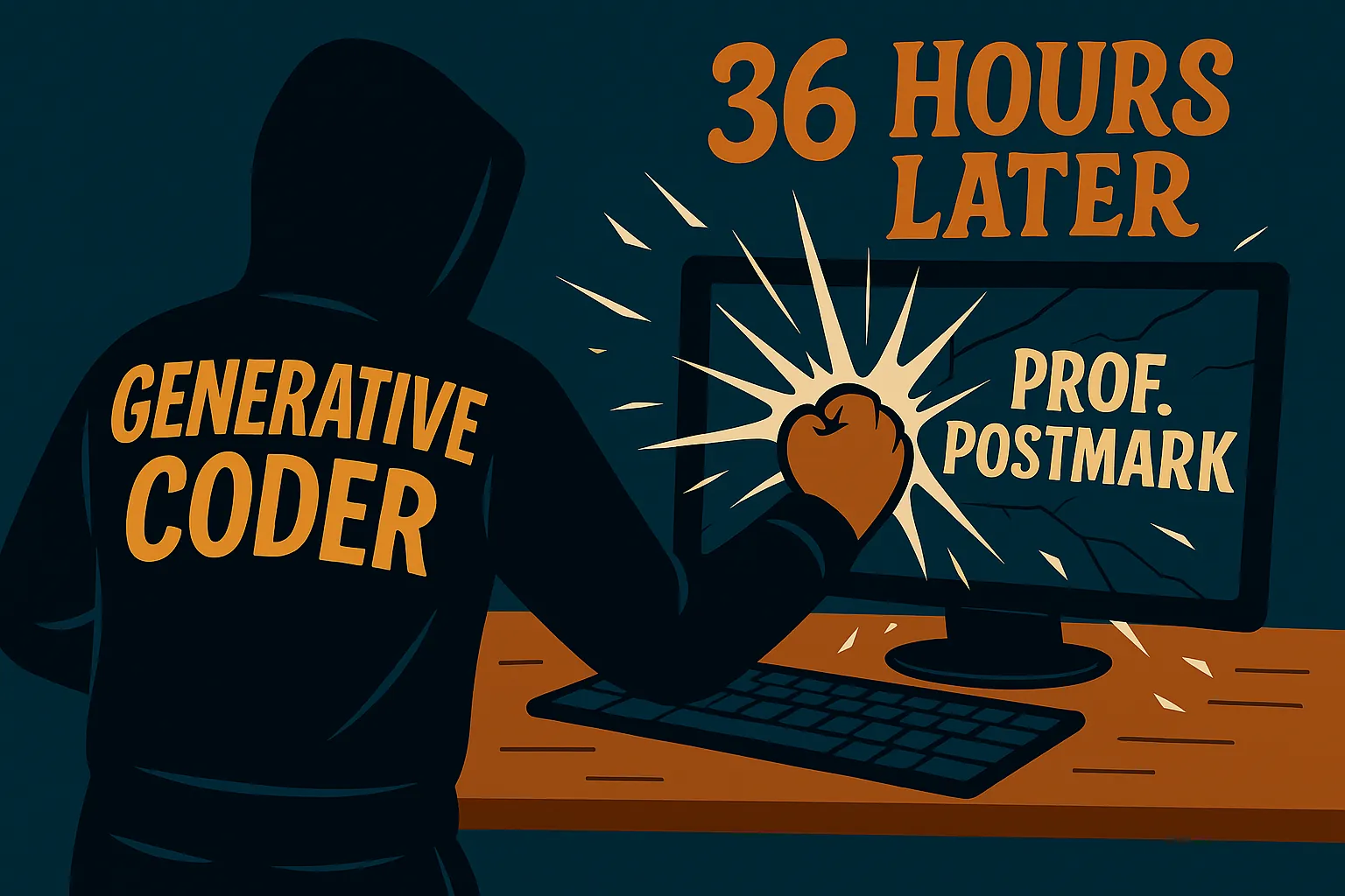 Cover image for "Prof. Postmark: AI Grading, the Hard Way"